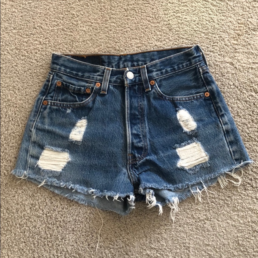 Levi denim cutoffs